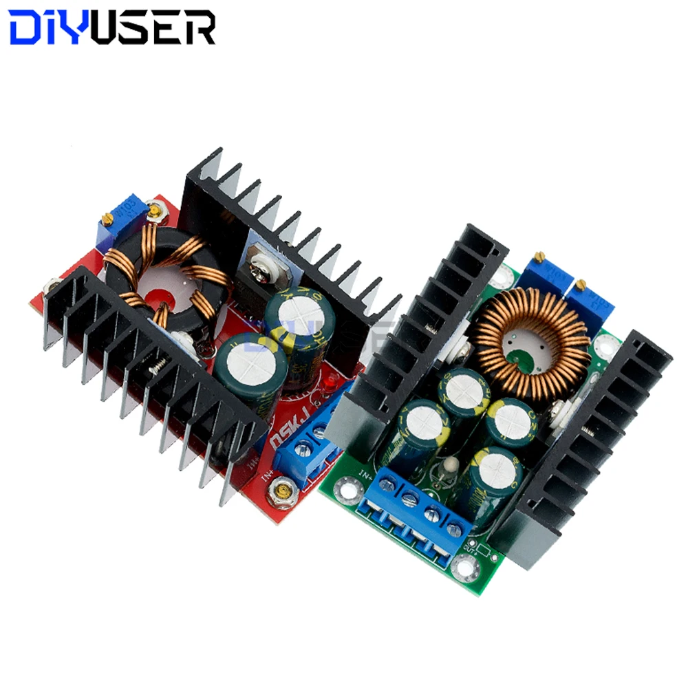 Módulo convertidor Buck Boost XL4016 DC-DC 150W 300W 9A fuente de alimentación ajustable 5-40V a 1,2-35V para laboratorio de controlador LED CC CV