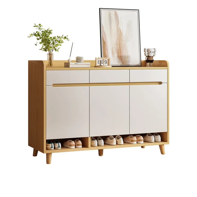 

shoe cabinet, household, door, entrance cabinet, entrance, against the wall, integrated large capacity