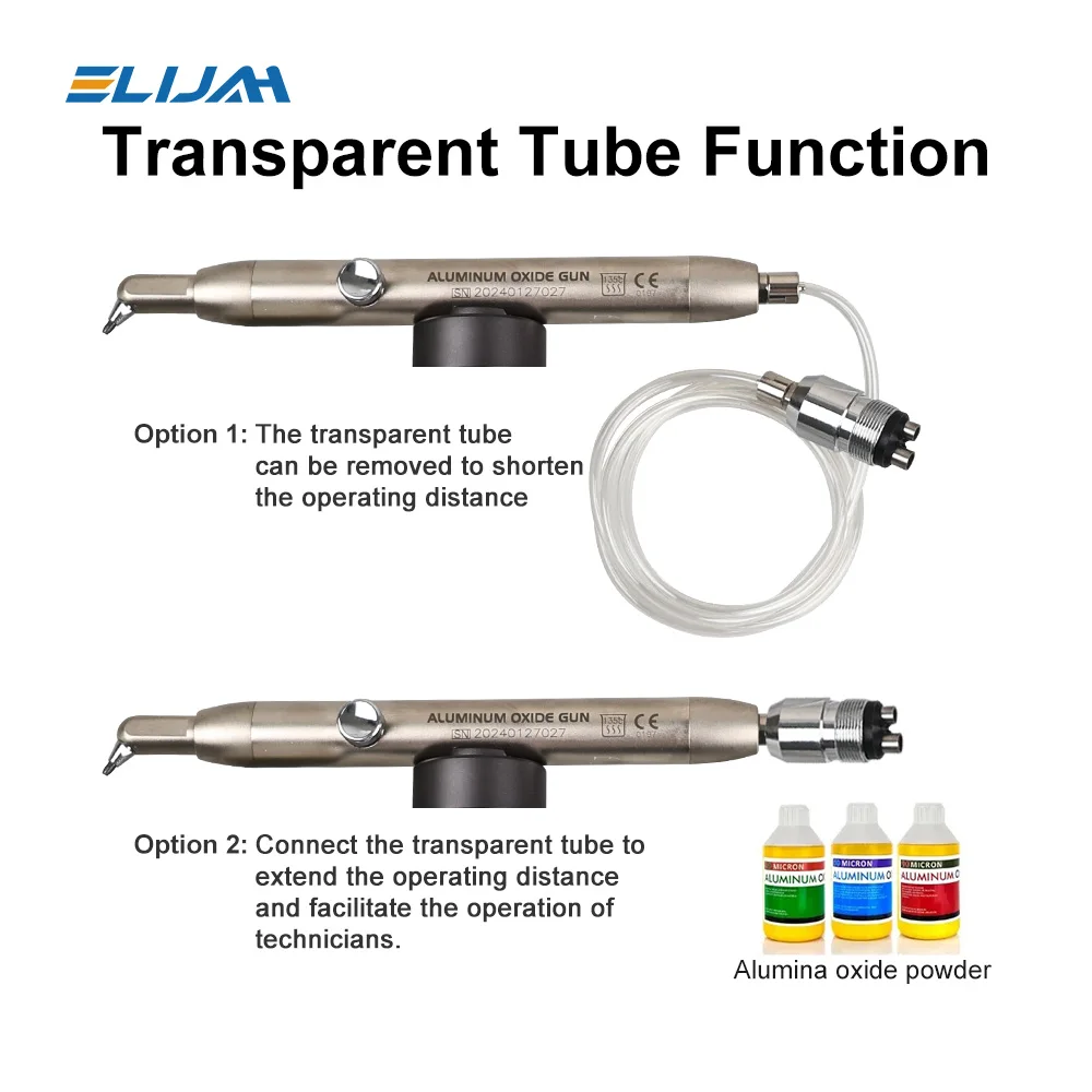 Dental tlenek glinu Micro Blaster interfejs mikroetrujący piaskowanie pistolet z tlenku glinu polerka do ścierania powietrza 2/4 otwory narzędzia
