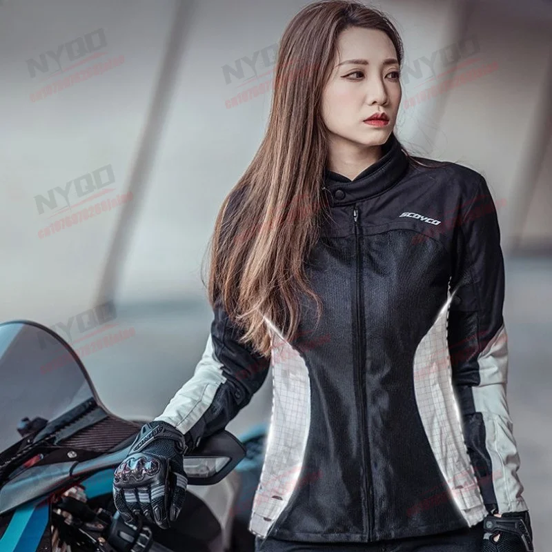 

Motorcycle Riding Suit Women's Four Season Knight Jacket Motorcycle Suit Anti Fall Suit Breathable Commuting JK206W