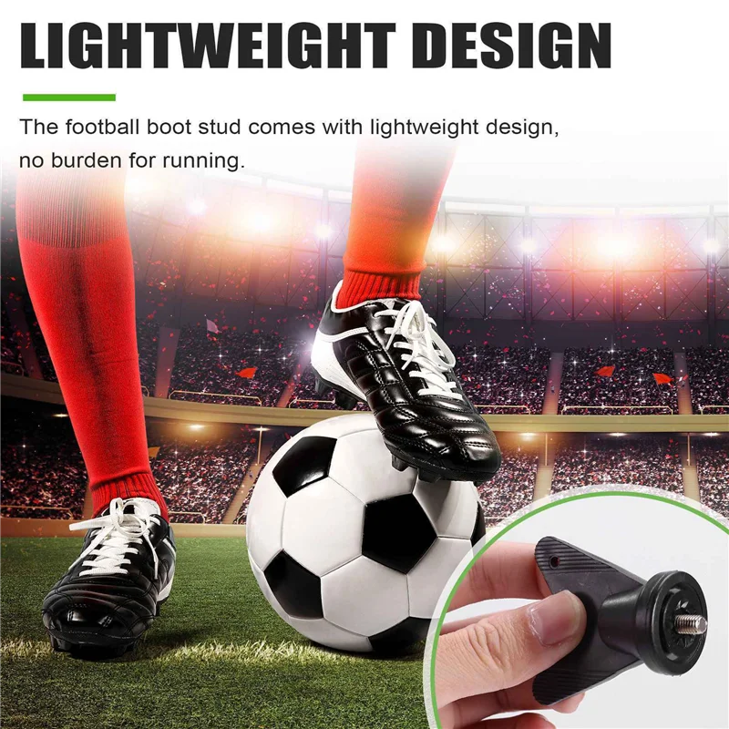 L71A 48 Buah Kancing Sepatu Sepak Bola Sekrup Ulir Anti Selip M6 Paku Pengganti Profesional SG Ke AG untuk Adidas Green