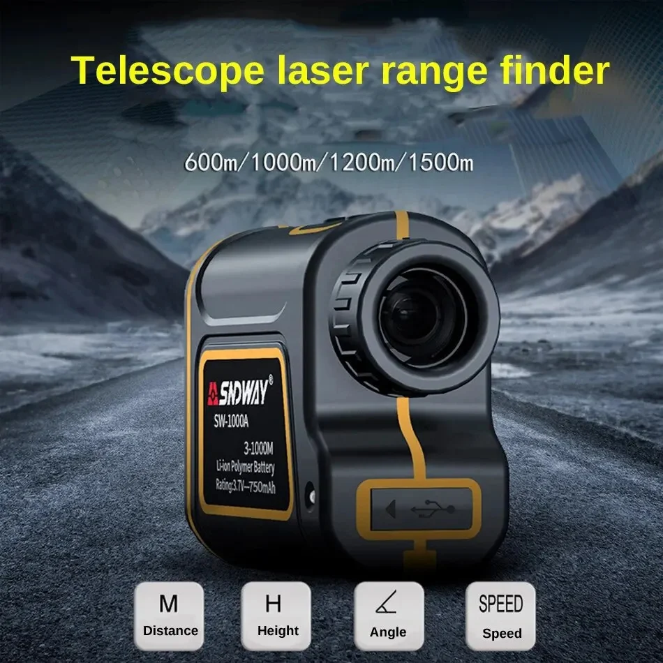 Telescope Laser Range Finder Monocular 600m 1000m 1500m Metro Laser Distance Meter for Hunting Digital Tape Measure Laser New