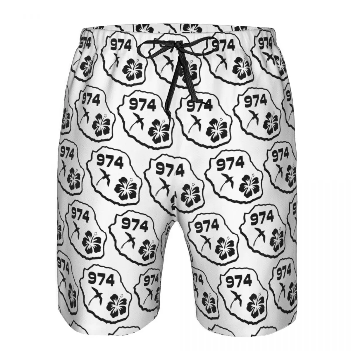 974 Reunion Island Trunks Beach Board Shorts Casual Quick Dry Swimming Summer Men Pants