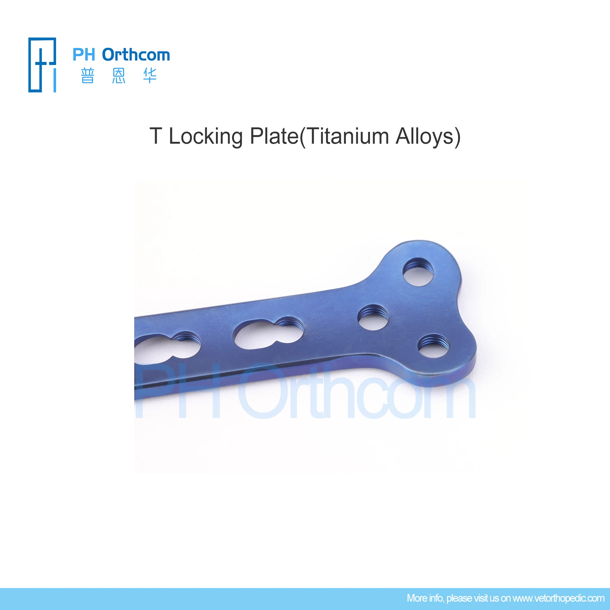 Titanium Alloy T Locking Plates Orthopedic Veterinaria Mascotas Surgical Instruments Medical Supplies and Equipments