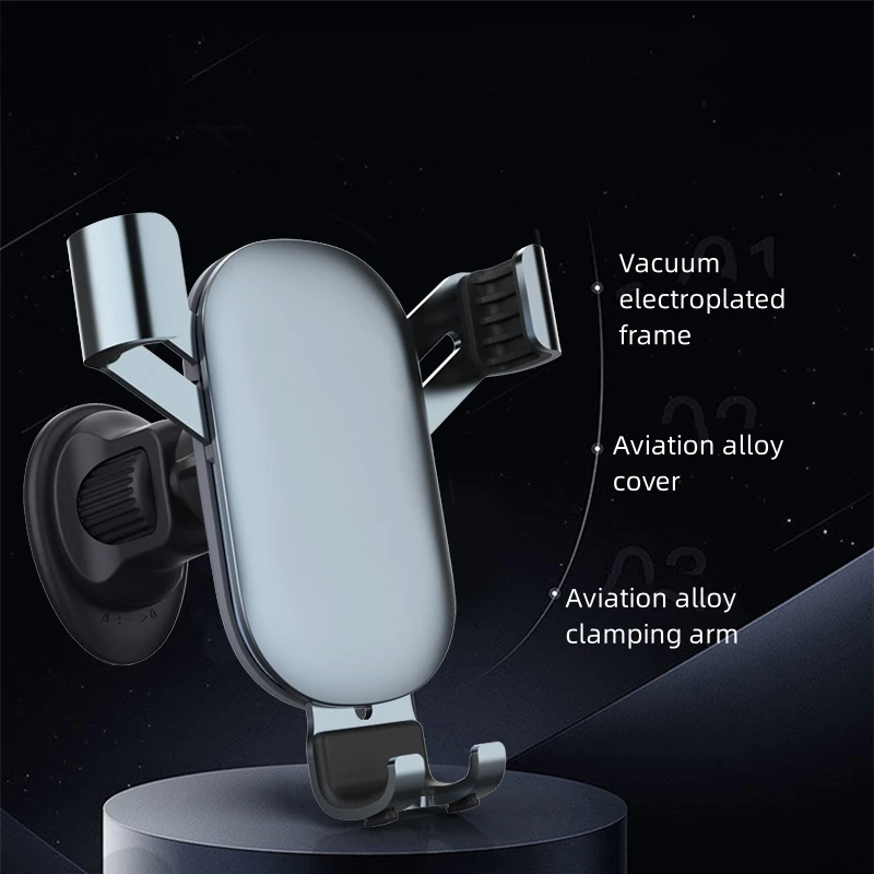 Air Vent Car Phone Holder Gravity Lock Phone Mount 360-Degree GPS Support Adjustment Universal Auto Phone Stand for 4-7 Inches