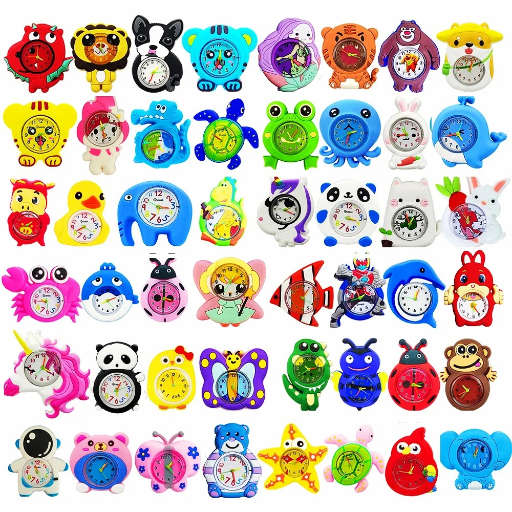 2024 New Product Cute Animal Children Toys Kids Watches Soft Silicone Girls Boys Watches Baby Birthday Gift Bracelet