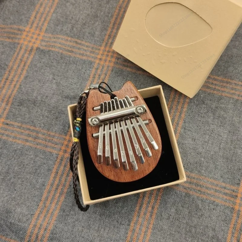 For Mini 8‑Key Kalimba Thumb Piano Portable Pocket Size Musical Instrument Hollow‑Out Design for Music Beginner