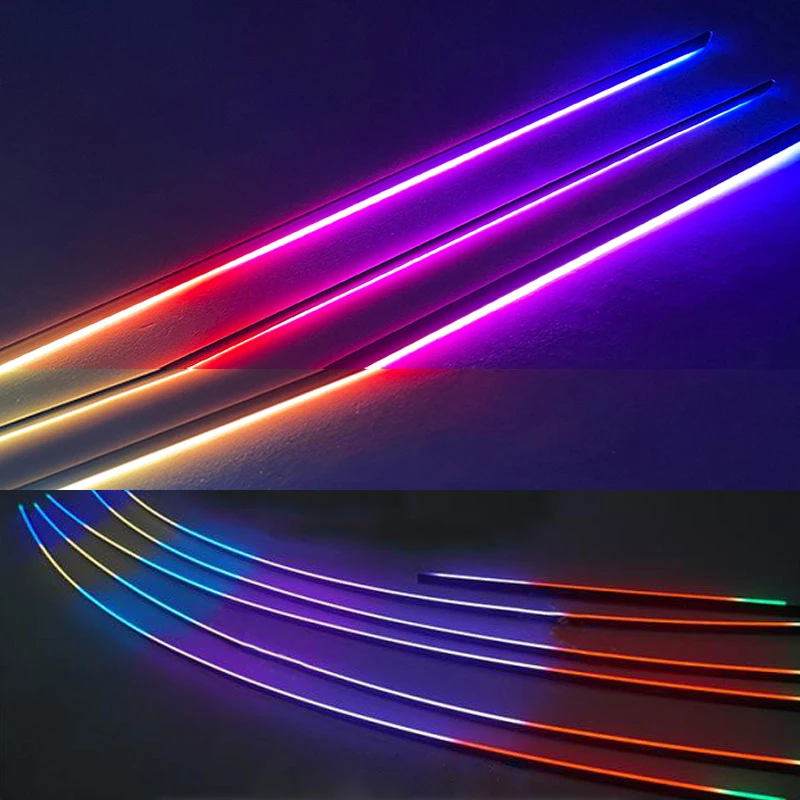 Für 22-in-1 LED-Symphonie-Lichtleisten Autozubehör RGB 64 Farben Auto Ambientebeleuchtung Acryl-Lichtleiste Glasfaser-Innenbeleuchtung – Detail 13