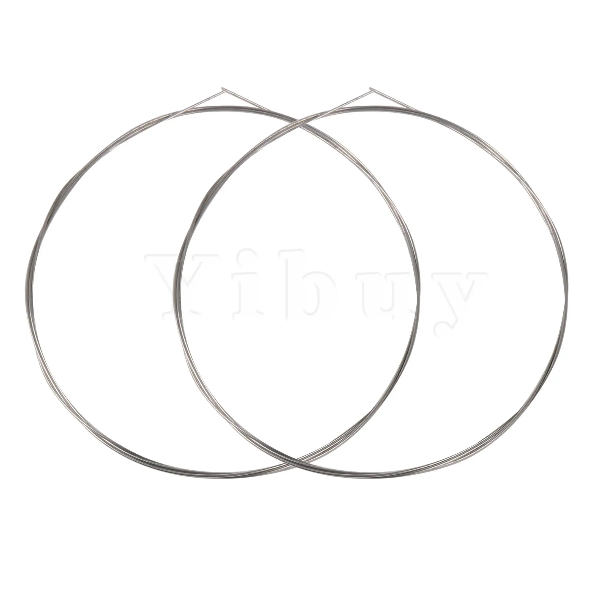 Yibuy 2 x Steel Music Wire 14# 0.03 Inch Dia Replacement Strings for Piano Repair