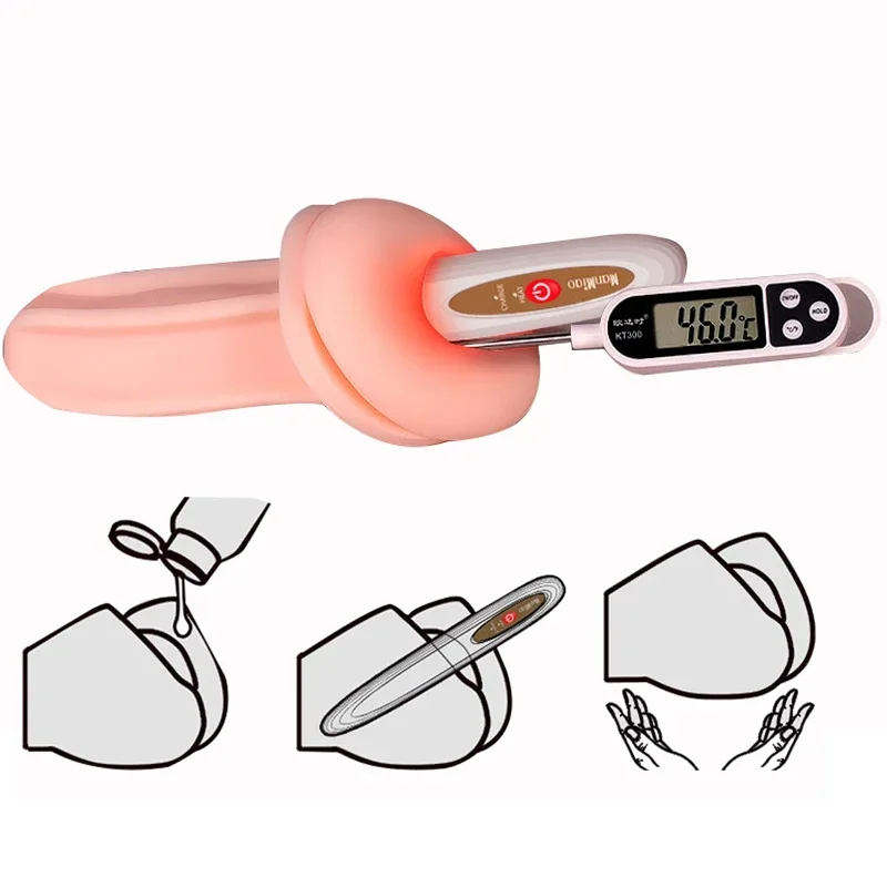 Wireless Vaginal Heating Stick Heater Rapid Heating 36 Degrees for Sex Dolls Silicone Vagina Male Masturbator Pussy Sex Toys