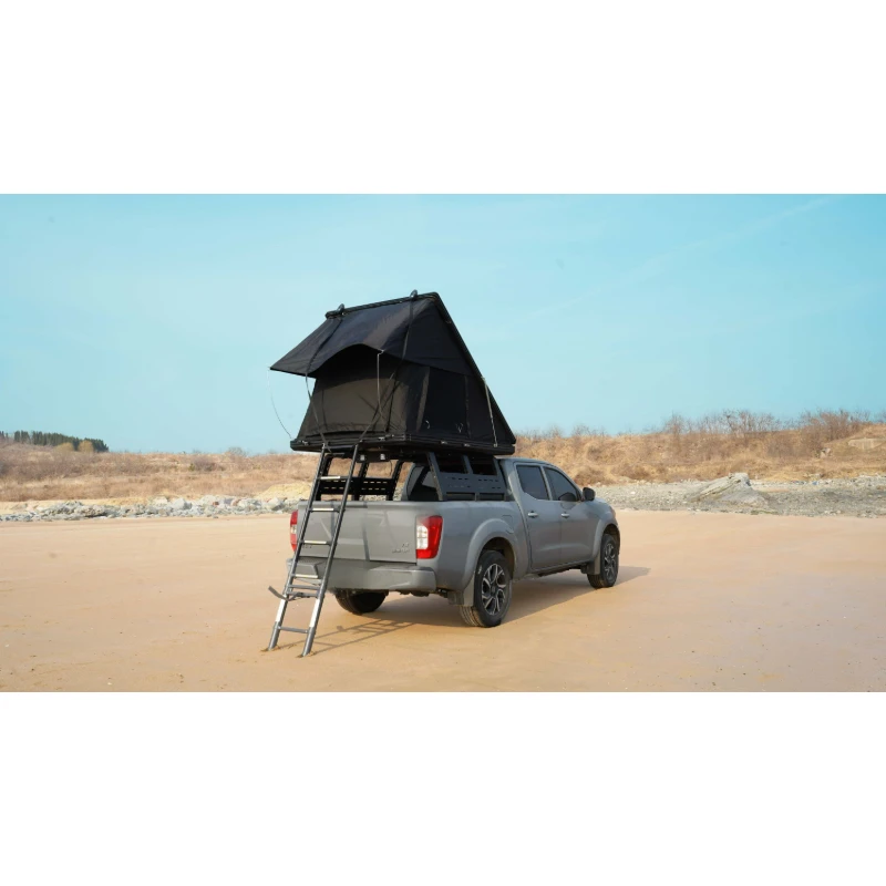Hot‑selling 2026 Aluminum Wedge‑shaped Hard‑Rooftop Tent, Waterproof 2‑3 Person 4x4 Off‑road Camping Car Roof Tent