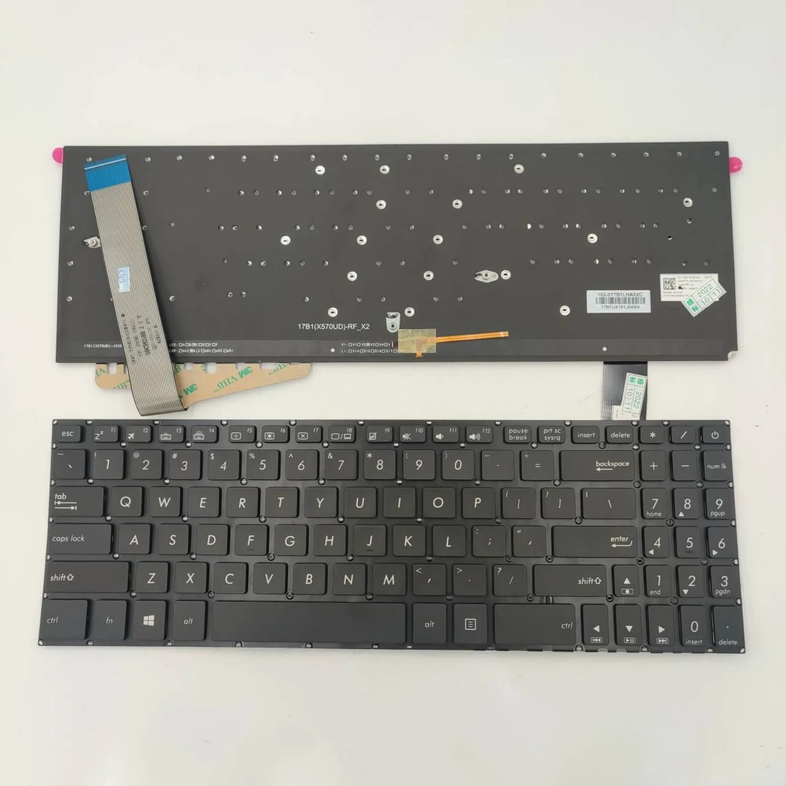 

RU US layout for Asus K570U K570UD K570Z K570ZD X570U X570UD X570Z X570ZD M570 M570D M570DD YX570 FX570 F570U Laptop keyboard