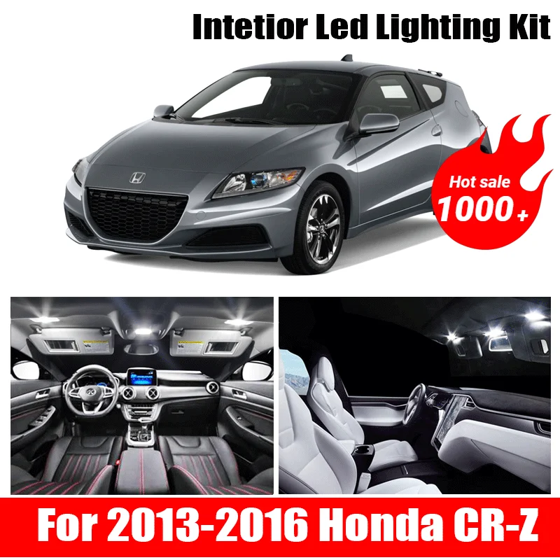 

11x Canbus Error Free LED Interior Light Kit Package for 2013-2016 Honda CR-Z Car Accessories Map Dome Trunk License Light