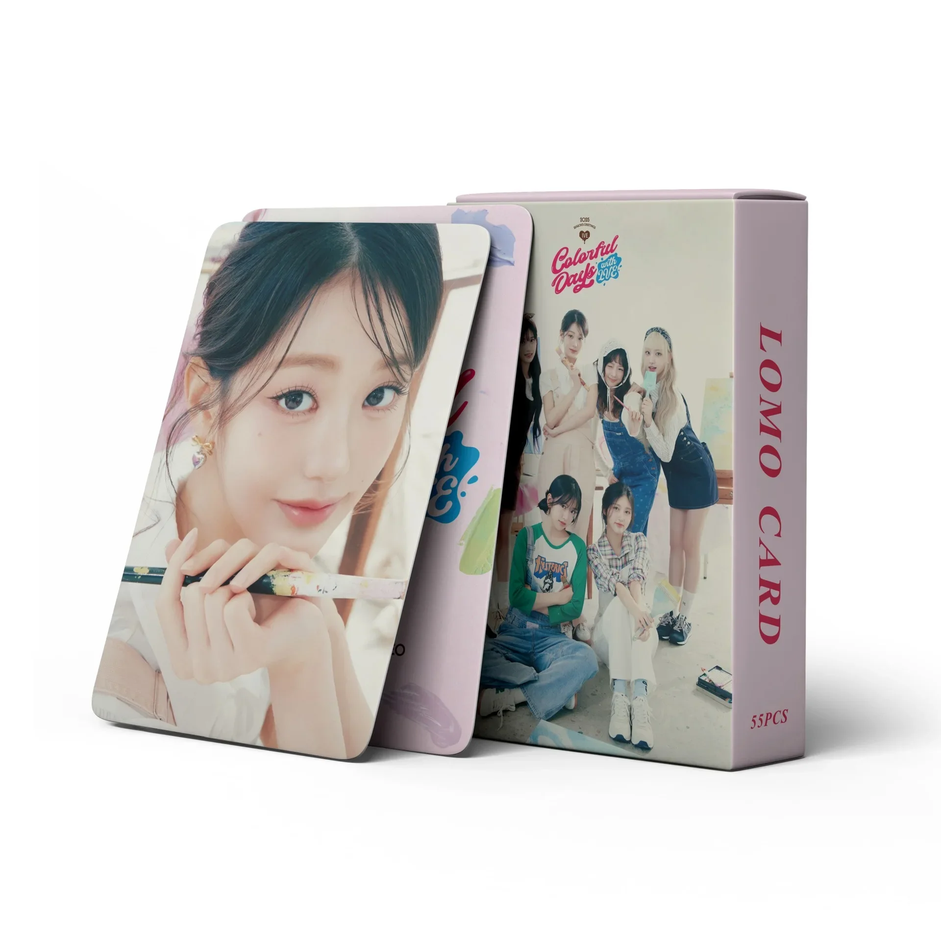 55Pcs/Set Kpop New Ablum 2025 Season's Greetings Lomo Card YUJIN WONGYONG LIZ HD Photo Print Pictures Photocard For Fans Gifts