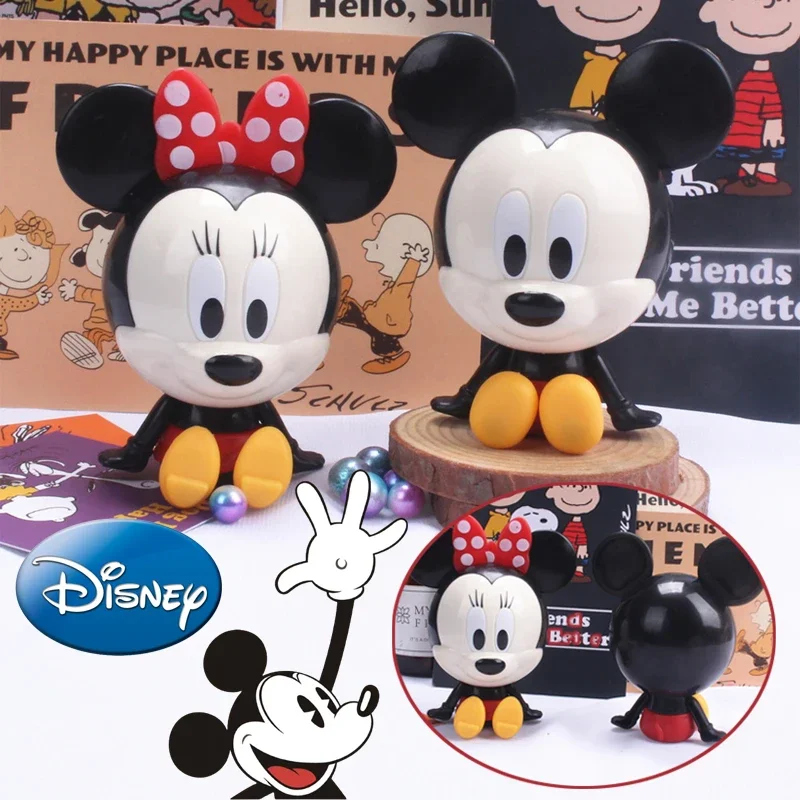 Disney Mickey Minnie Mouse Toy Cake Decoration Cartoon Anime Model Figurines Kids Birthday Party Home Office Desk Ornaments Gift