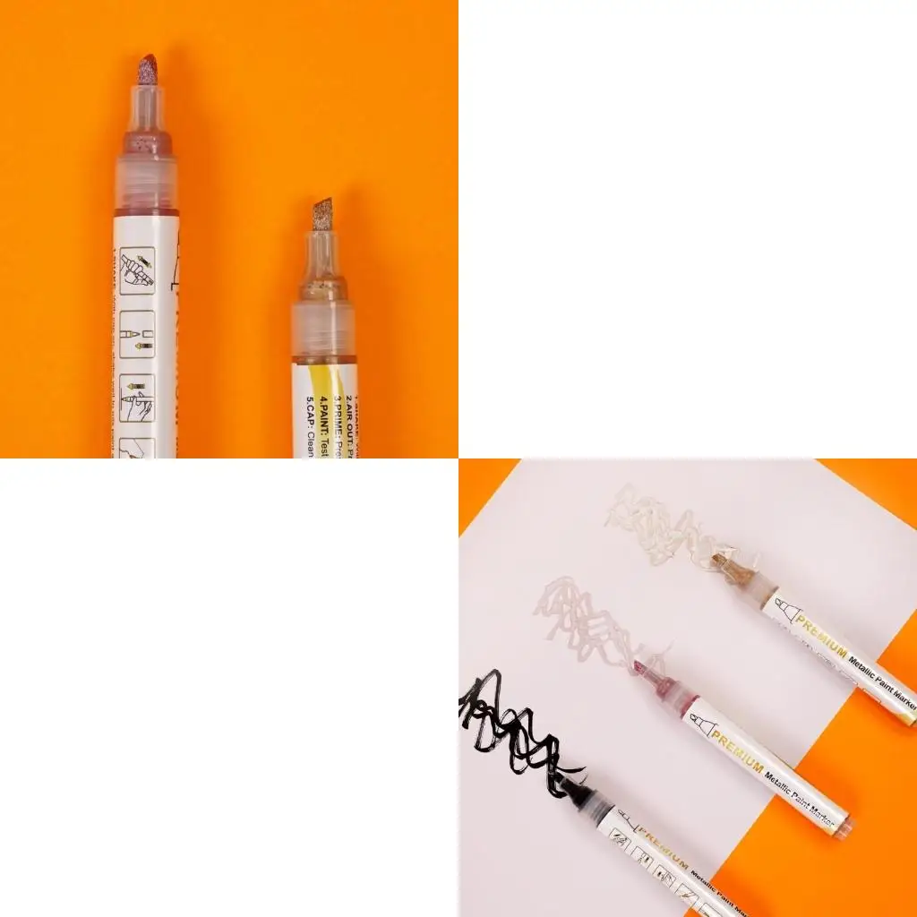  Shimmering Metallic Marker Set - Perfect for DIY Photo Albums, Scrapbooks