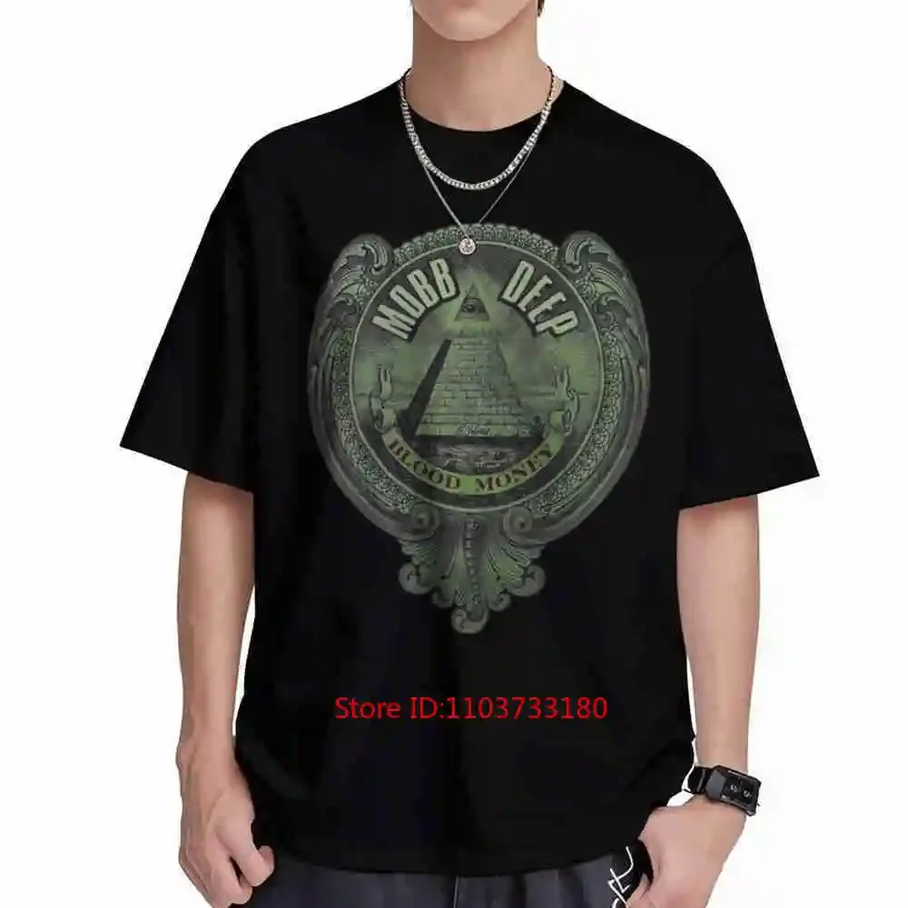 Mobb Deep Blood Money 2006 Album Hip Hop Streetwear Pyramid Short Sleeve Tee 100% Cotton T-Shirt