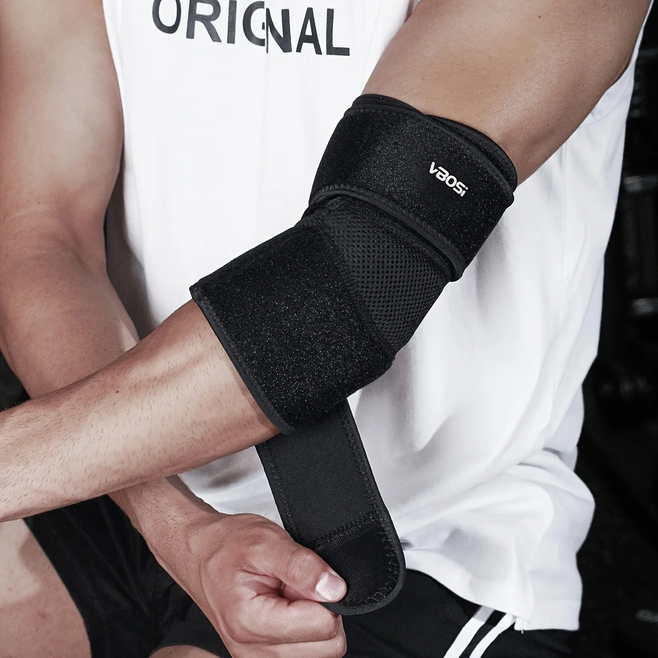 1pc Adjustable Elbow Brace for Women Men,Tennis Elbow Stabiliser,Elbow Compression Sleeve, Elbow Support for Tennis Golf Gym