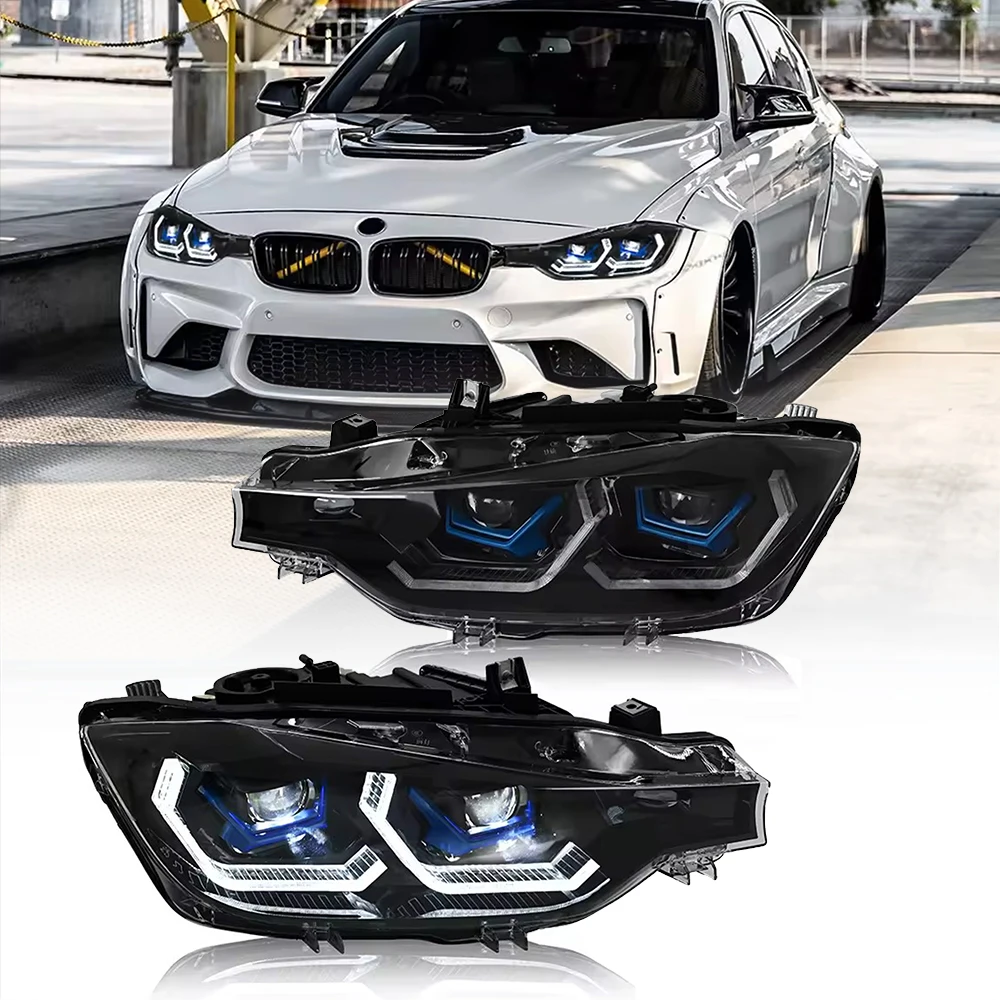 

Для BMW Модифицированная фара F30 для BMW 3 серии F30 F35 2013- 2015 головная Светодиодная лампа