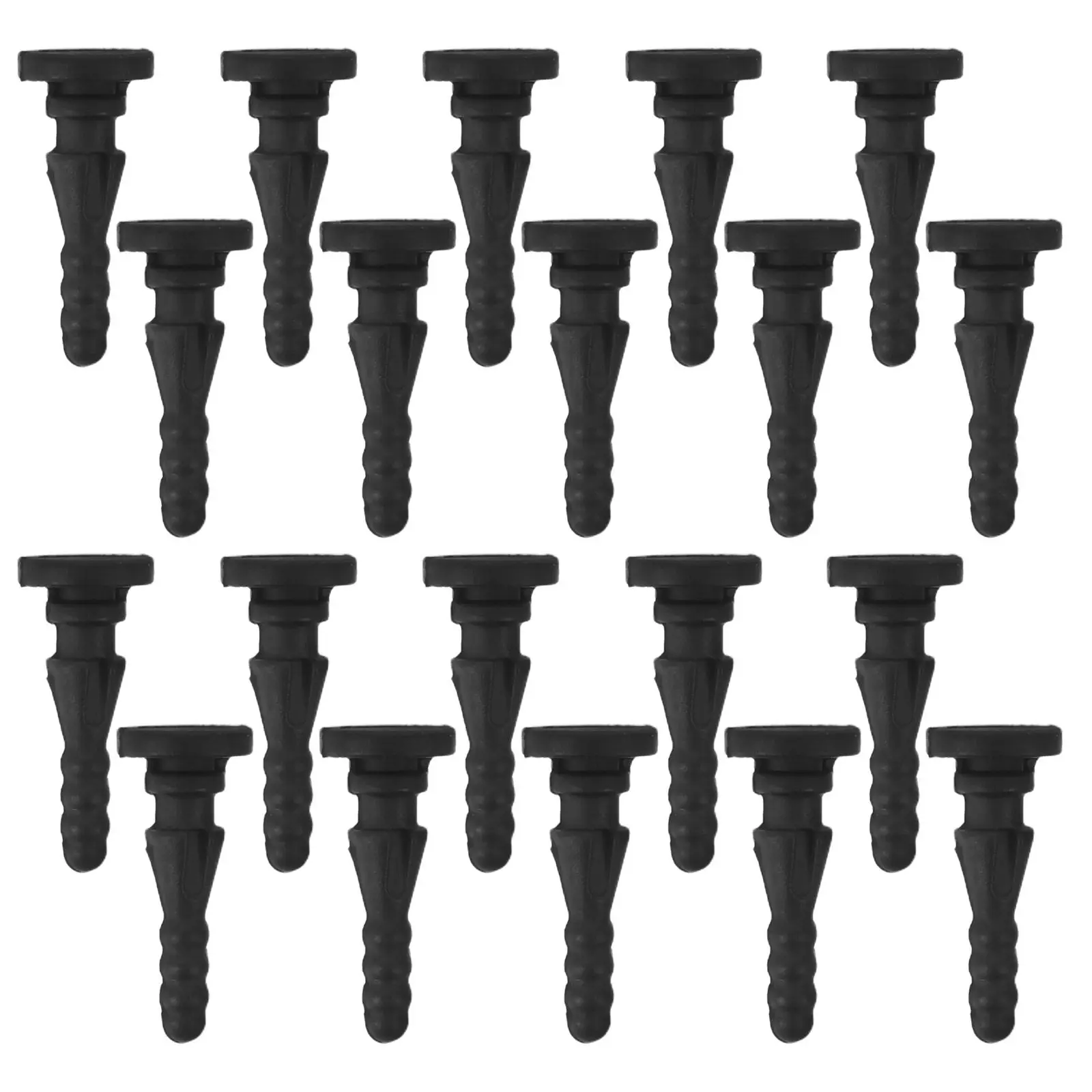 20pcs Computer Case  Shock Absorber Pins Anti-Vibration Rubber Mounts Screws Nails For Computer Cooling Quiet Installation