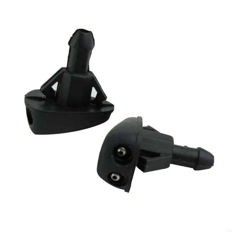 Y55e 1 pasang kaca depan kaca depan kaca depan wiper wiper water nozzle lubang ganda mendapatkan kembali tampilan yang