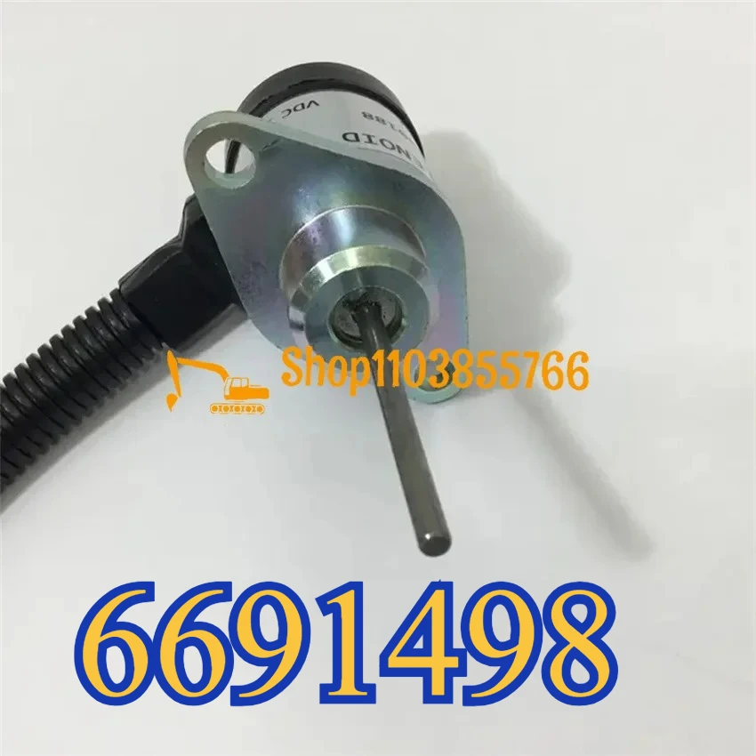 

for Bobcat S130 S150 S160 T110 E50 325 5610 12V High Quality Fuel Solenoid 6691498 6691313 new