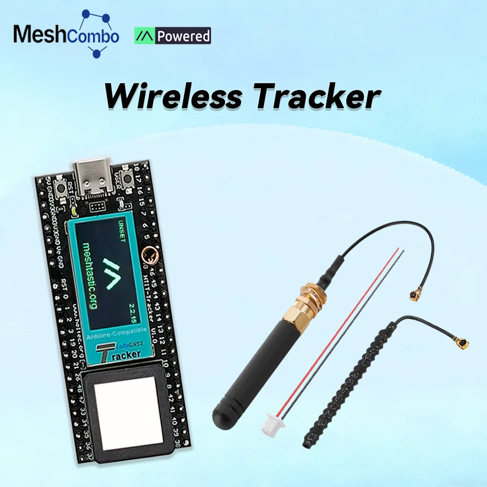 

Meshtastic ESP32 LoRa Heltec Wireless Tracker L1 + L5/L2 Wi-Fi BLE GPS Compatible Arduino For Tracking Pets Car Fitness