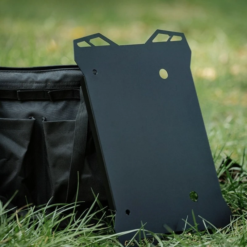 Camping Storage Box with Cover, Multi-use Bag with Gas Tank Tabletop