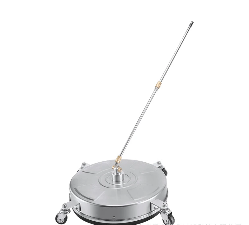 

High-pressure stainless steel cleaning machine washing site 18-inch courtyard surface cleaner 1/4 with 4 wheels 4000psi