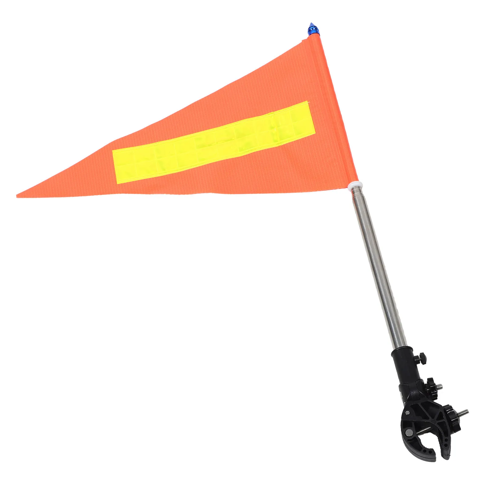 Wheelchair Safety Flag Telescopic Pole Reflective High Visibility Orange 5Ft Mobility Scooter Tricycle Bike Trailer Warning Flag