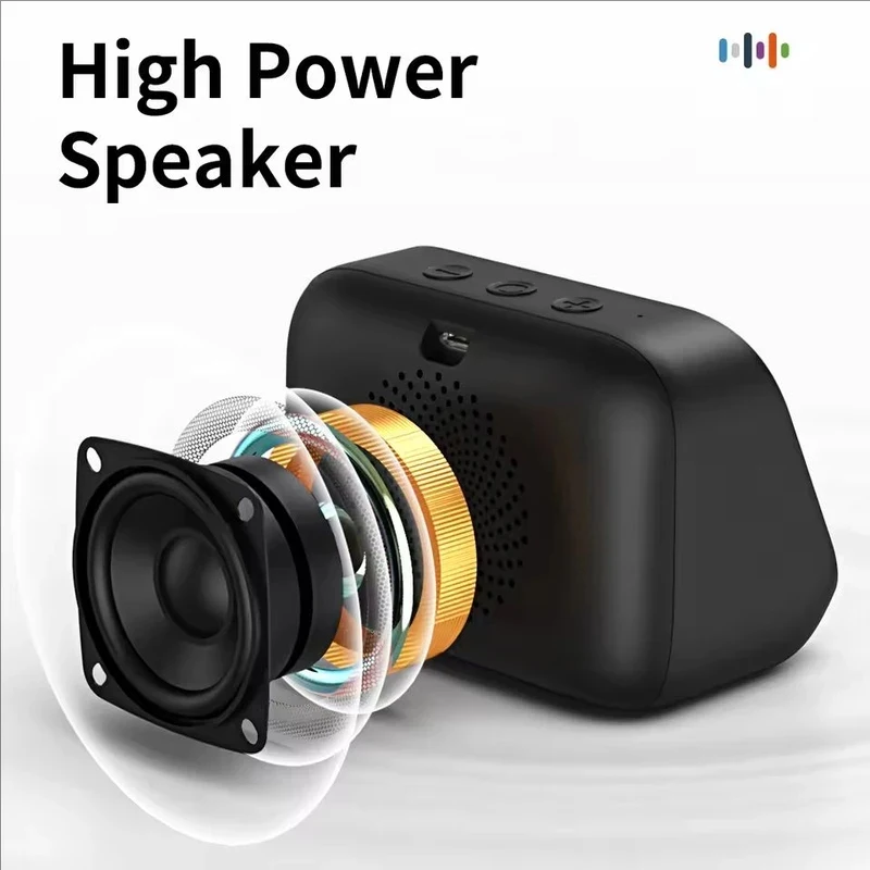 AI Bluetooth 5.4 Speaker HD Touch Screen Photo Album Alarm Clock HiFi Stereo Voice Assistant - view 5