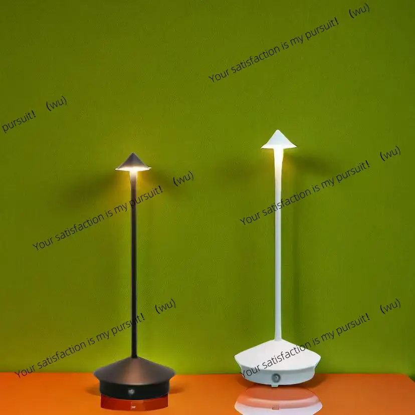 Metal spire desk lamp charging creative night light bedside restaurant cafe bar ambient light