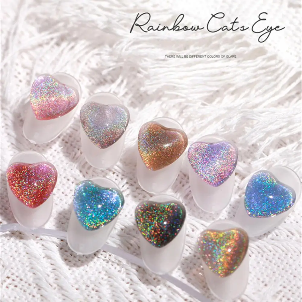 1~4PCS Nail Varnish Laser Glitter Nail Polish 9 Colors Cat Eye Nail Gel Nail Accessories Magnetic Gel Nail Art 15ml