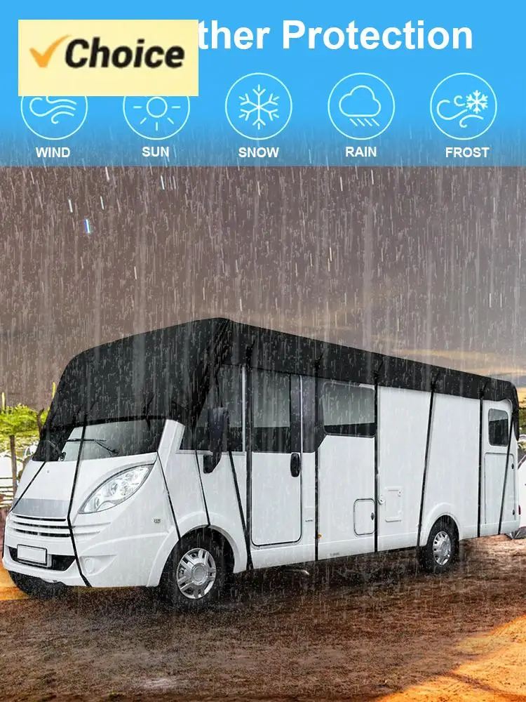 

8.5x3m RV Roof Cover Waterproof RV Sun Protection Car Cover 210D Oxford Cloth RV Roof Protective Cover for RV Outdoor Travel Car