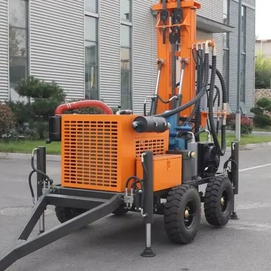 Customized 200M Water Well Drill Wheel Crawler Diesel Hydraulic Portable High Output Water Well Drilling Rig Machine
