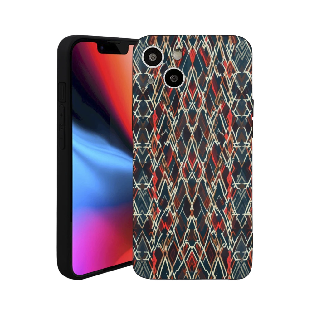 

Geometric Pattern Phone Case With Tribal Design Premium Matte Finish For Fashion Lovers And Travel Enthusiasts One Piece