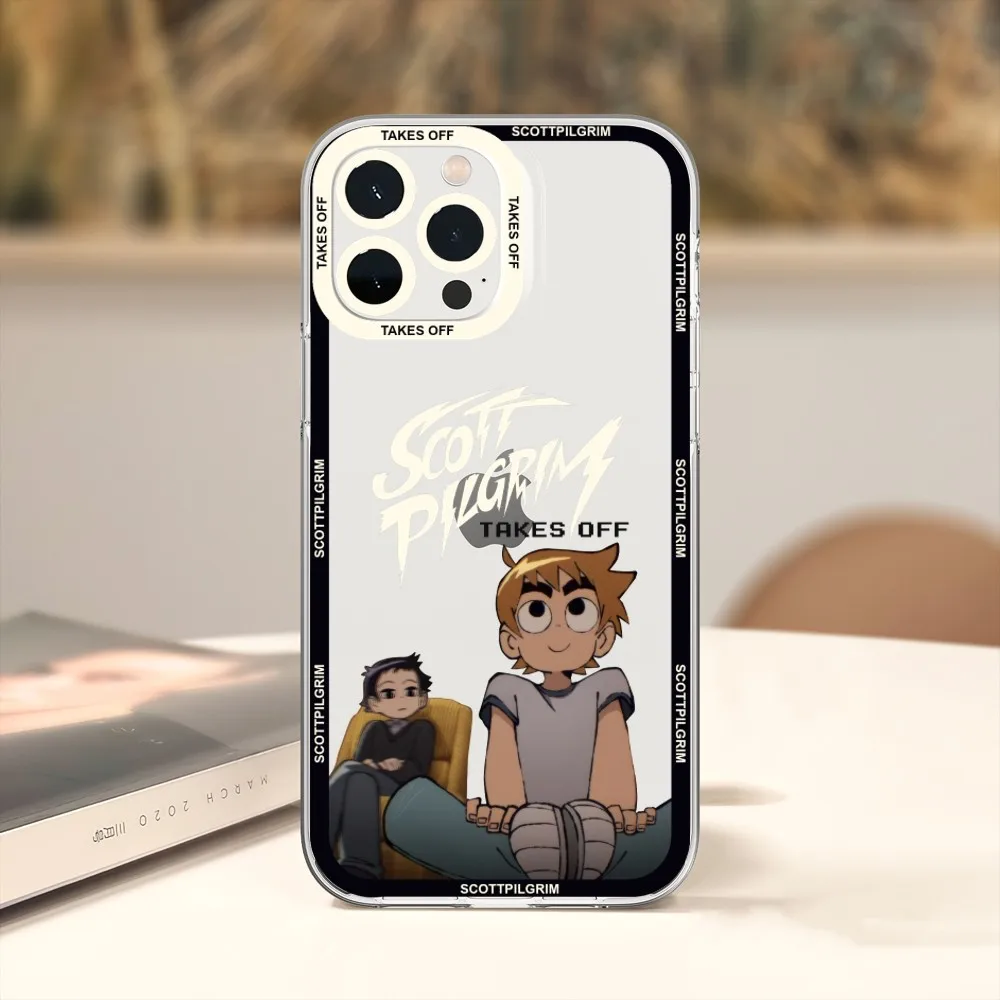 Scott Pilgrim Takes Off Phone Case For iPhone 11 12 Mini 13 14 15 Pro Max Transparent Shell