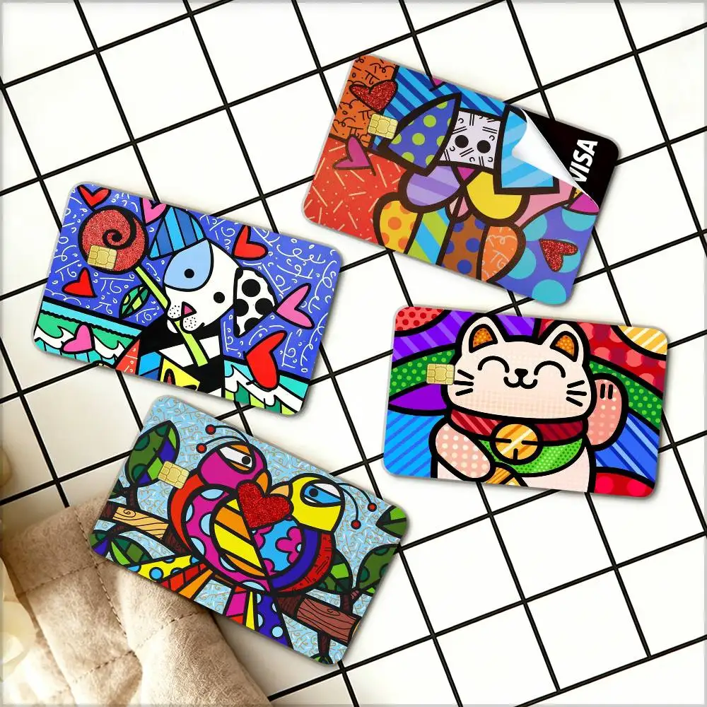 

1pc B-Britto Anime Waterproof Film Skin Cover Credit Card Stickers Debit Front Bank Bus Pass