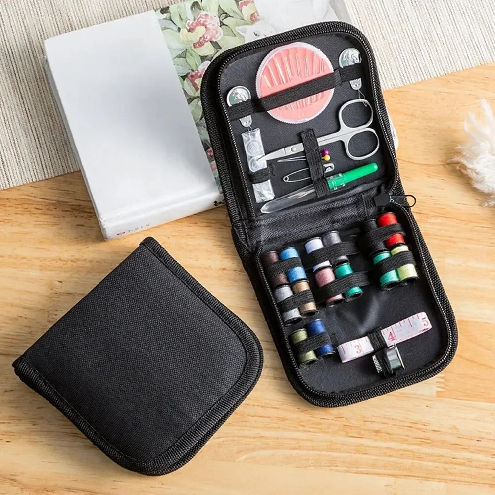 12 Needle Portable Mini Travel Household Sewing Box Set Sewing Kit Storage Bags Sundries Organizer Home Tools Yarn needles Aguja