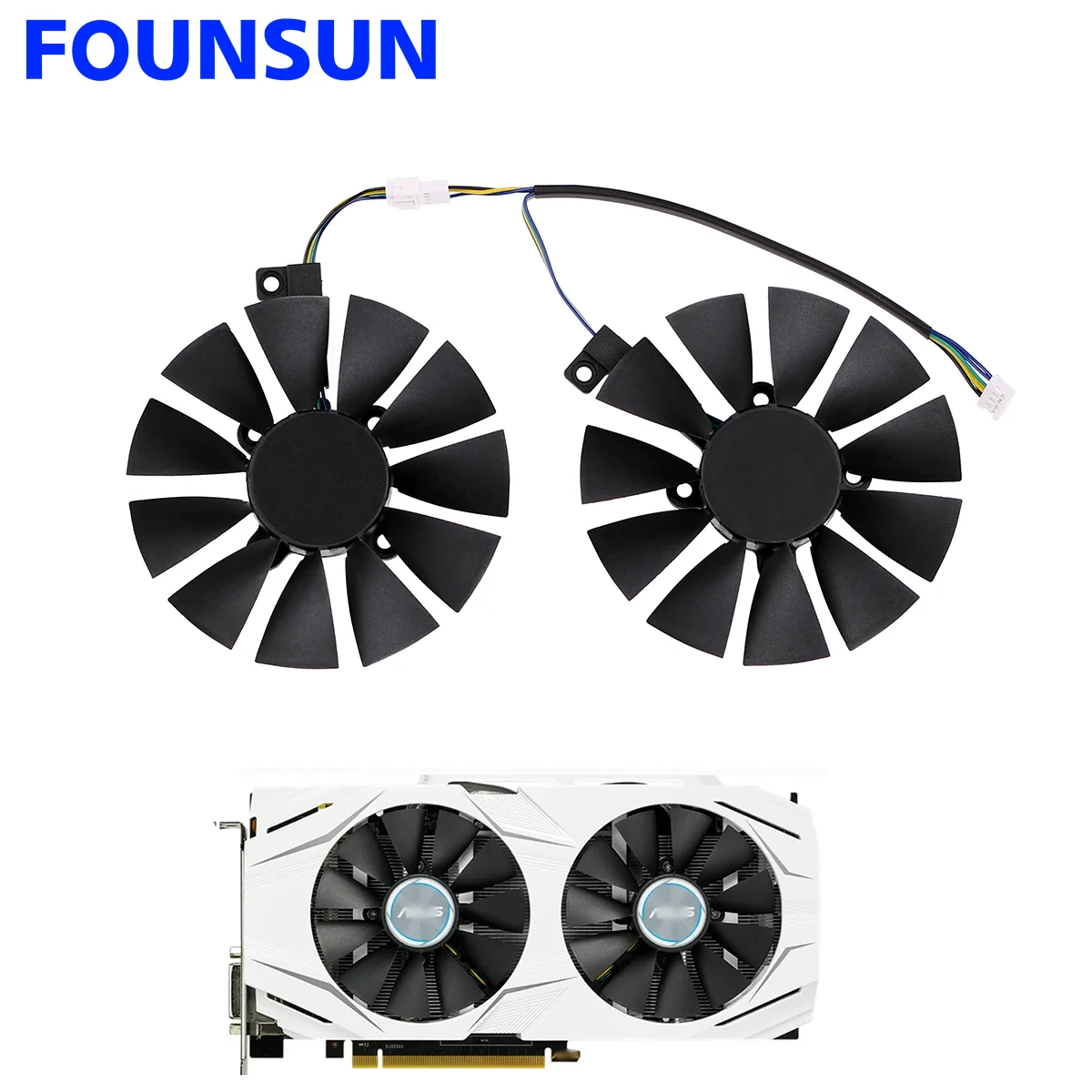 

New 87MM PLD09210S12HH GTX1060 GTX1070 Cooling Fan For ASUS GTX 1060 1070 RX 480 Graphics Card Cooler Fan T129215SU FDC10U12S9-C