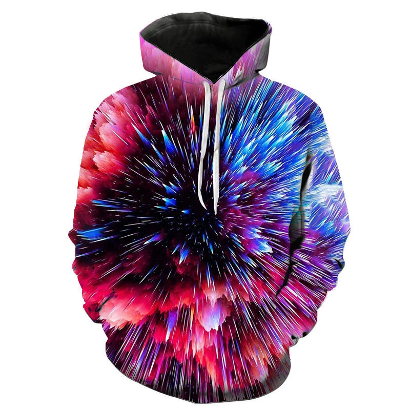 

Fashion Cool Colorful Mars Surface Pattern Hoodie Limit Edition Trend Street Clothes Harajuku Men Sportswear Casual Pullover Top