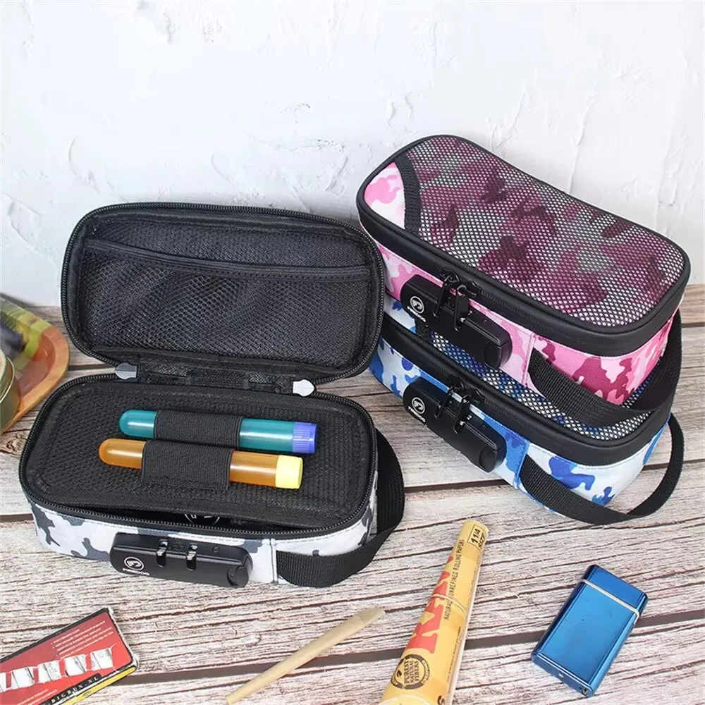 Anti-Odor Pipe Bag Large Capacity Travel Codelock Anti-Odor Bag Pipe Bag Cross Border Portable Smoking Kit
