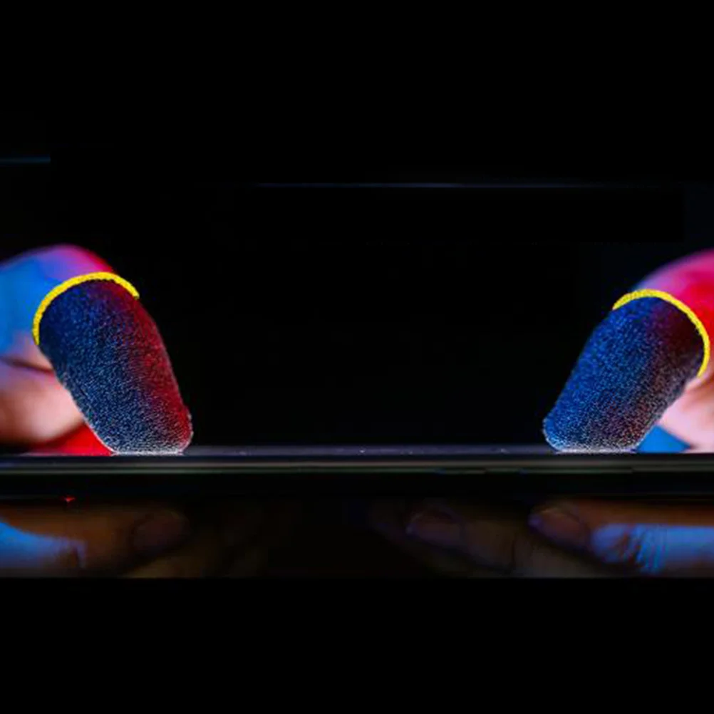 

10Pcs Game Finger Sleeves Anti-Sweat Thumb Sleeve Lightweight Breathable Mobile Phone Game Controller Accessories