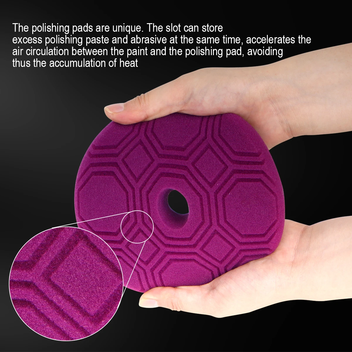BATOCA 5/6 Inch Buffing Polishing Pads T20–T120 Hex Foam Cutting & Finishing Sponge Pad Kit for DA/RO Car Buffer Polisher image 2
