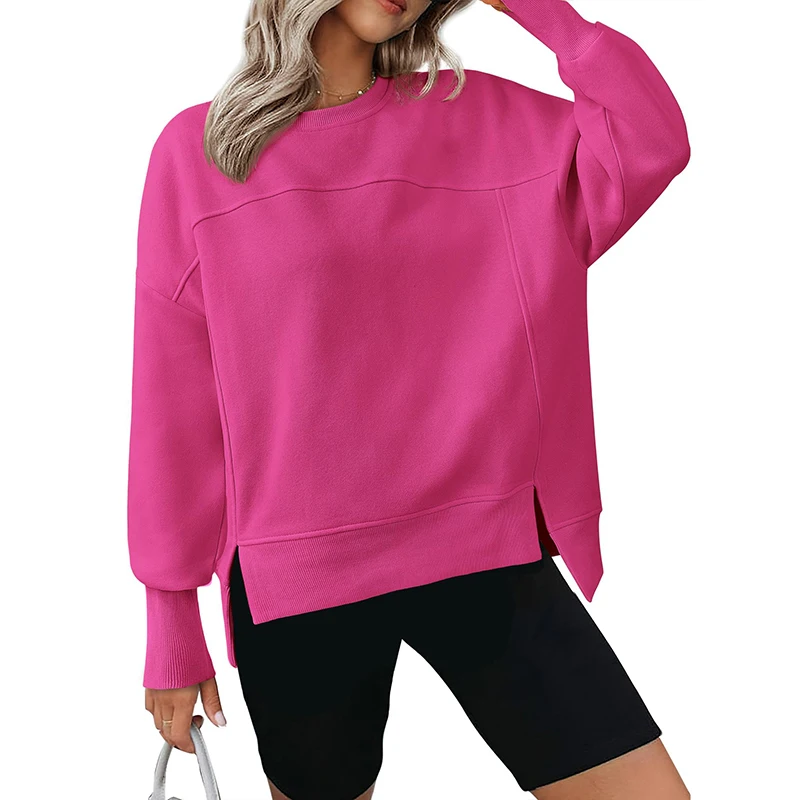 

New Stly Womens Oversized Sweatshirts High Quality O-Neck Tops Casual Pullover Tunics Women's Winter Outfits