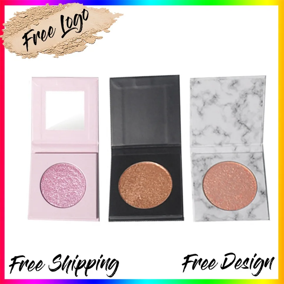 Private Label Natural Glow Highlighter Powder Glitter Face Vegan Makeup Wholesale Custom Logo