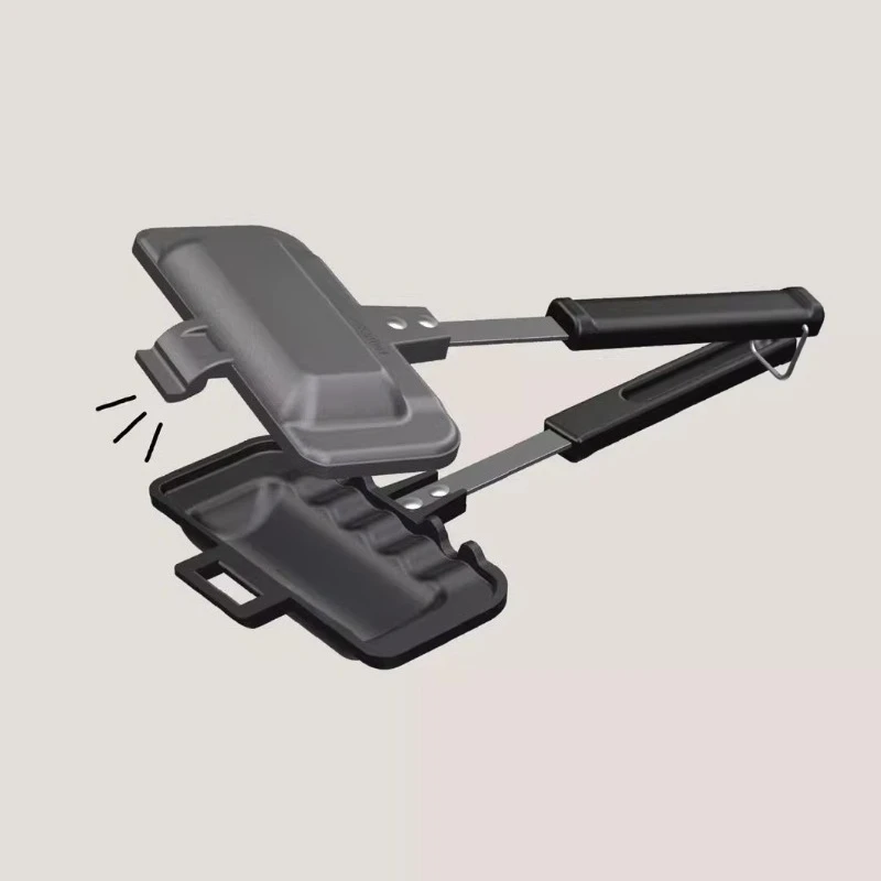 

The New Detachable Version of The Sandwich Grill Pan Is Made of Outdoor Camping Aluminum Alloy
