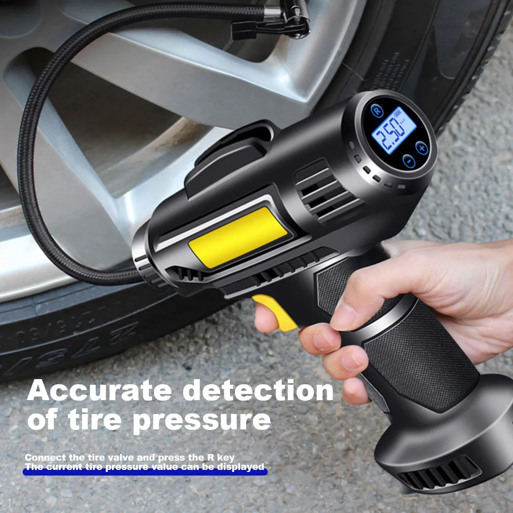 Multifunctional Airs Pump With Digital Display USB/Plug Charging Tire Inflating Tool For Bike Motorcycle