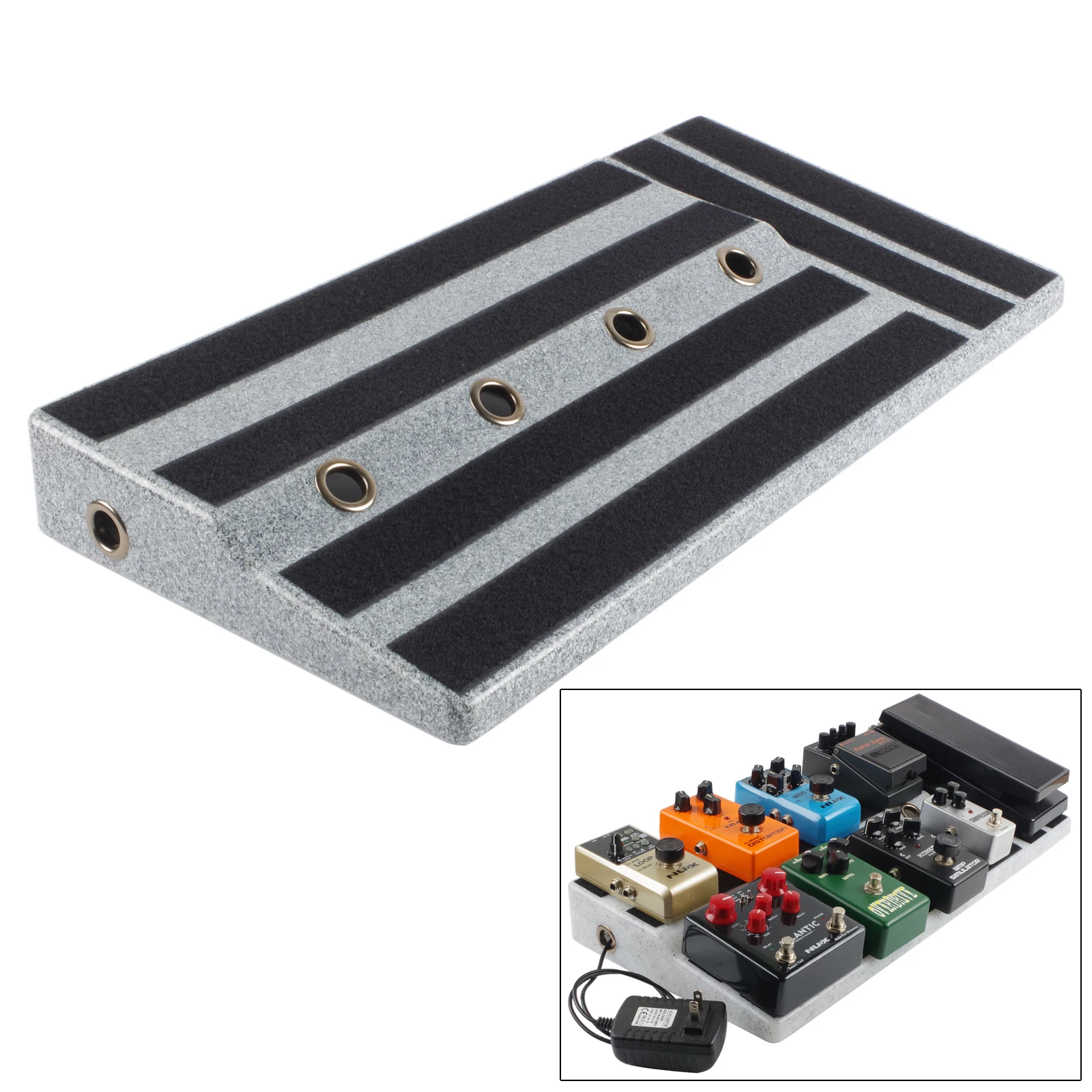 Portable Guitar Effect Pedal Board Carrying Case Waterproof Oxford Cloth Guitar Pedalboard Bag for Guitar Pedals 