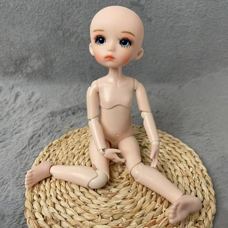 Muñeca Bjd de 28cm de piel rosa para niños y niñas, juego completo de muñecas de princesa, cuerpo de articulación mecánica, muñecas de maquillaje